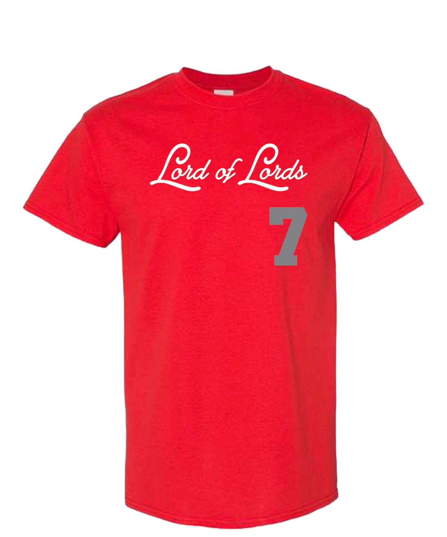 Lord of Lords Brand Logo 7 Red Shirt