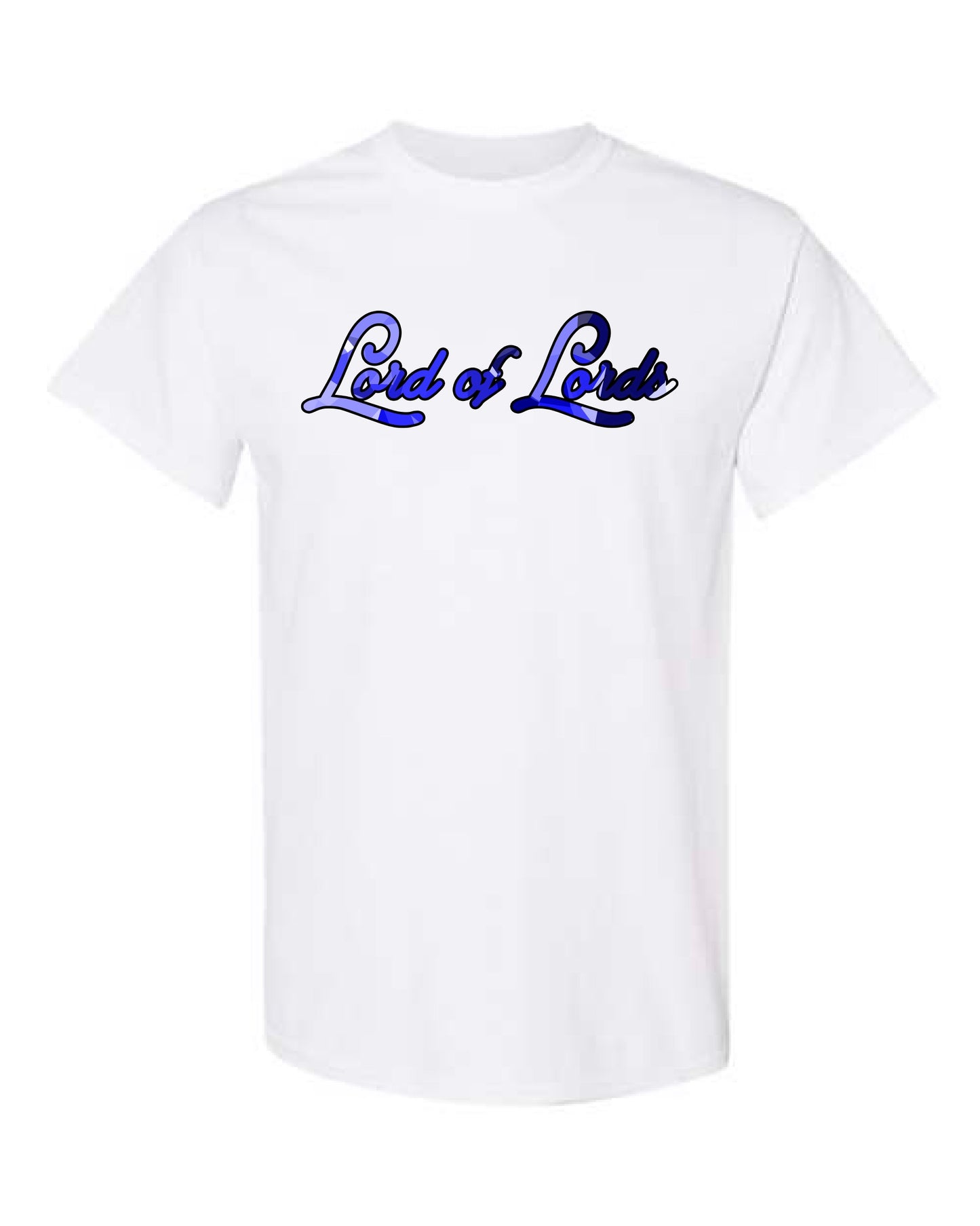 Lord of Lords Brand Blue Logo White Shirt