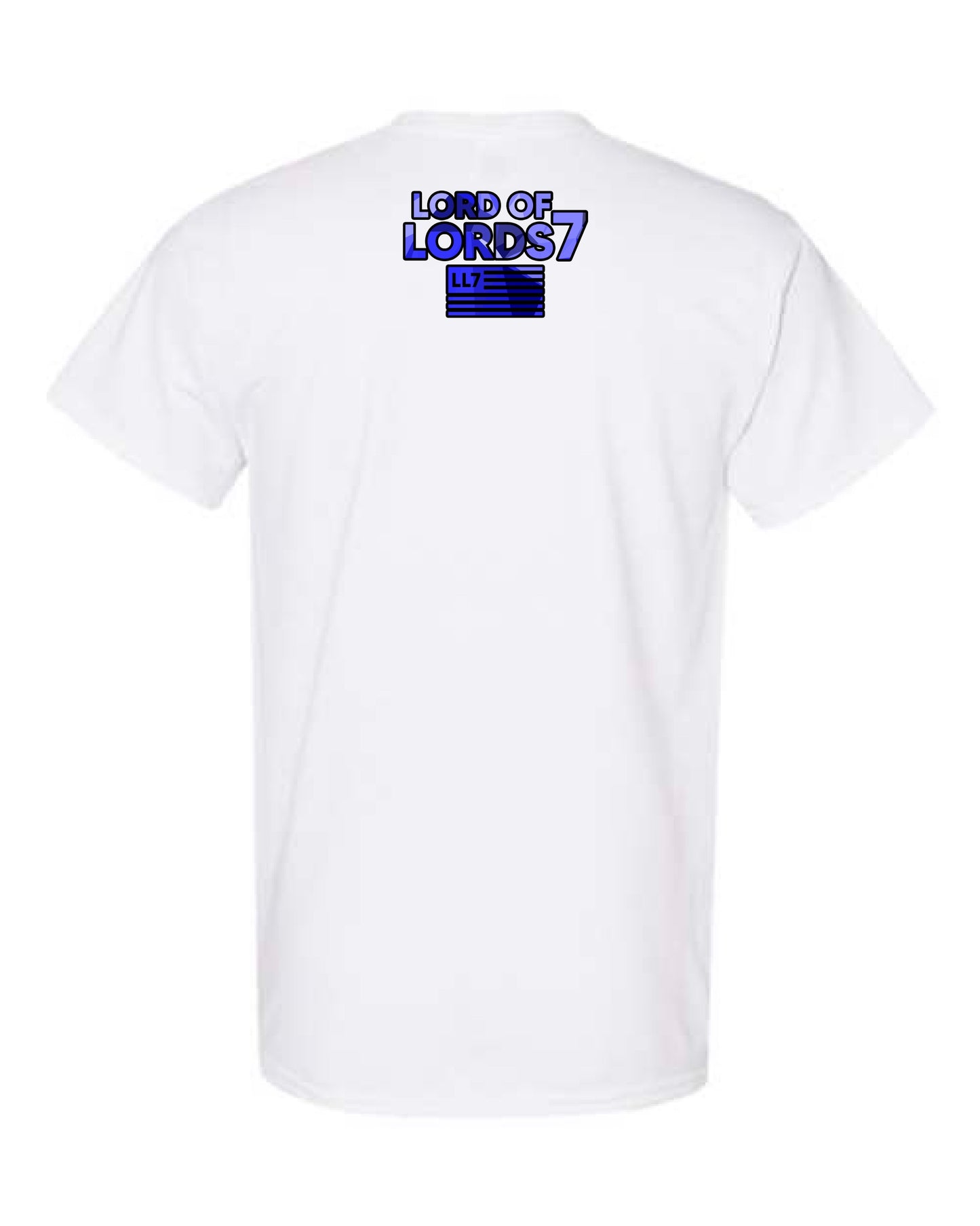 Lord of Lords Brand Blue Logo White Shirt