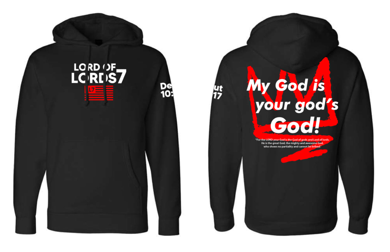 My God! Lord of Lords Brand Black Hoodie