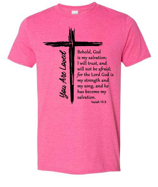 You Are Loved Lord of Lords Heather Pink Shirt