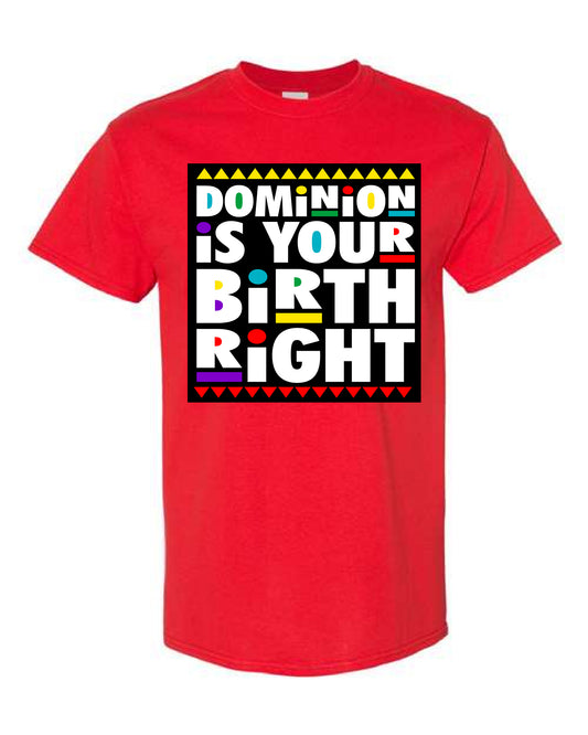 Dominion Is Your Birth Right Lord of Lords Black Heather Shirt