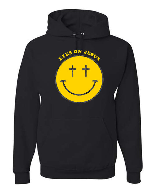 Eyes On Jesus Lord of Lords Black Hoodie