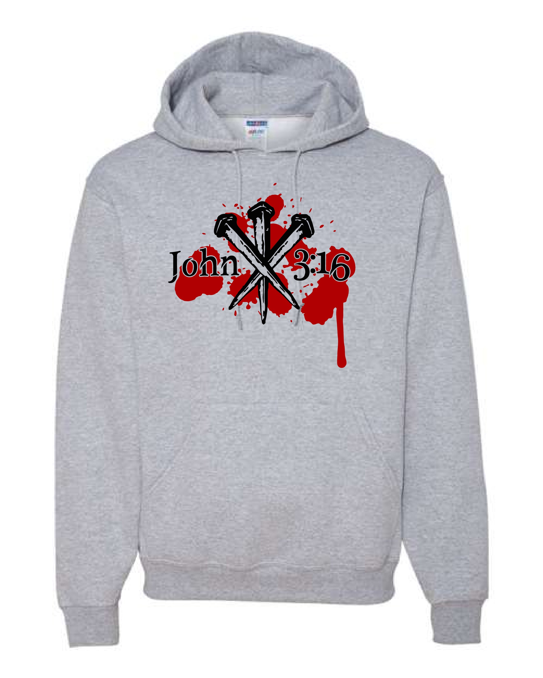 John 3:16 Lord of Lords Gray Hoodie