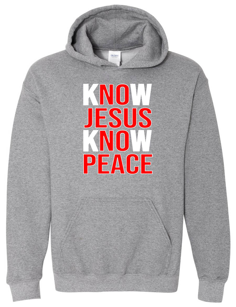 K(No)w Jesus K(No)w Peace Lord of Lords Black Hoodie