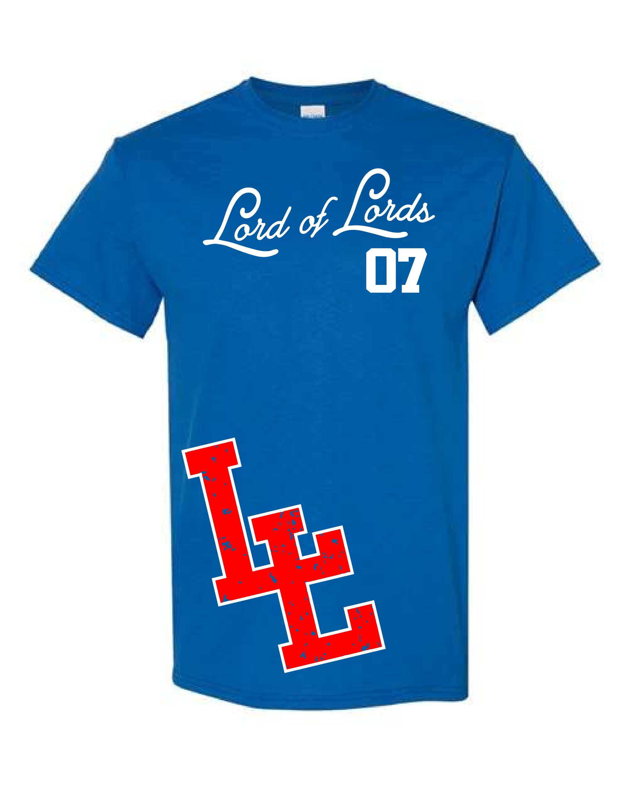 Lord of Lords Brand Logo 7 LL Blue Shirt
