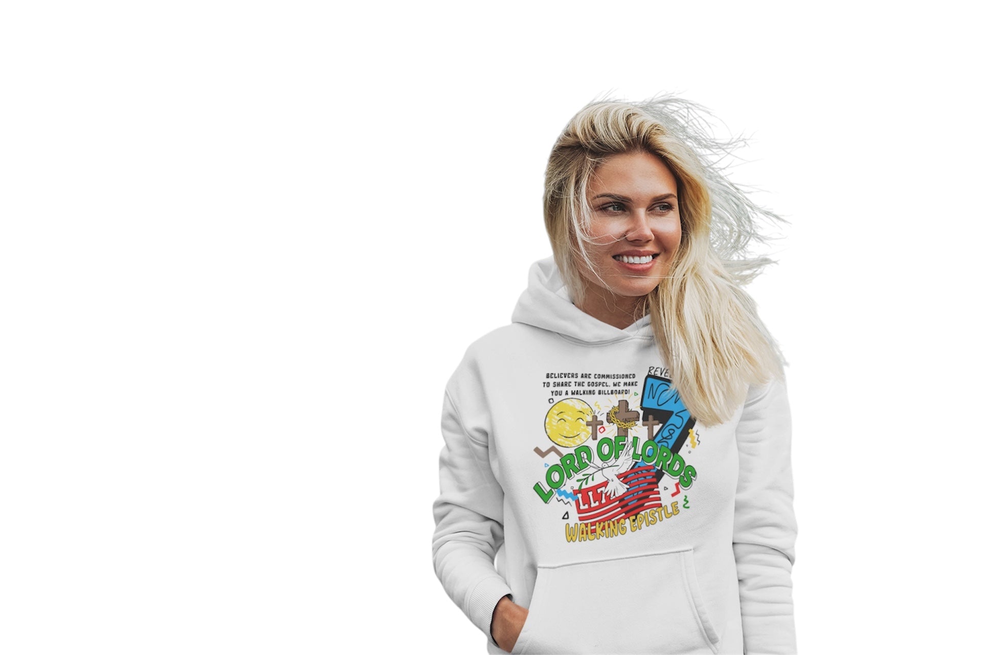 Lord of Lords Brand 7 Theme White Hoodie